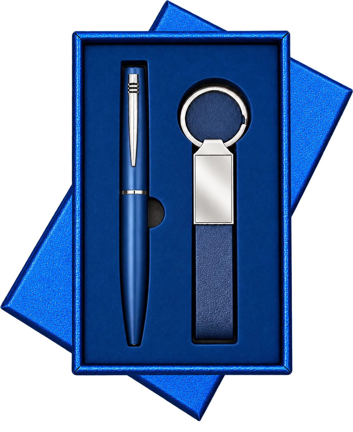Premium Executive 2-in-1 Metal Pen & PU Keychain Gift Set - H922
