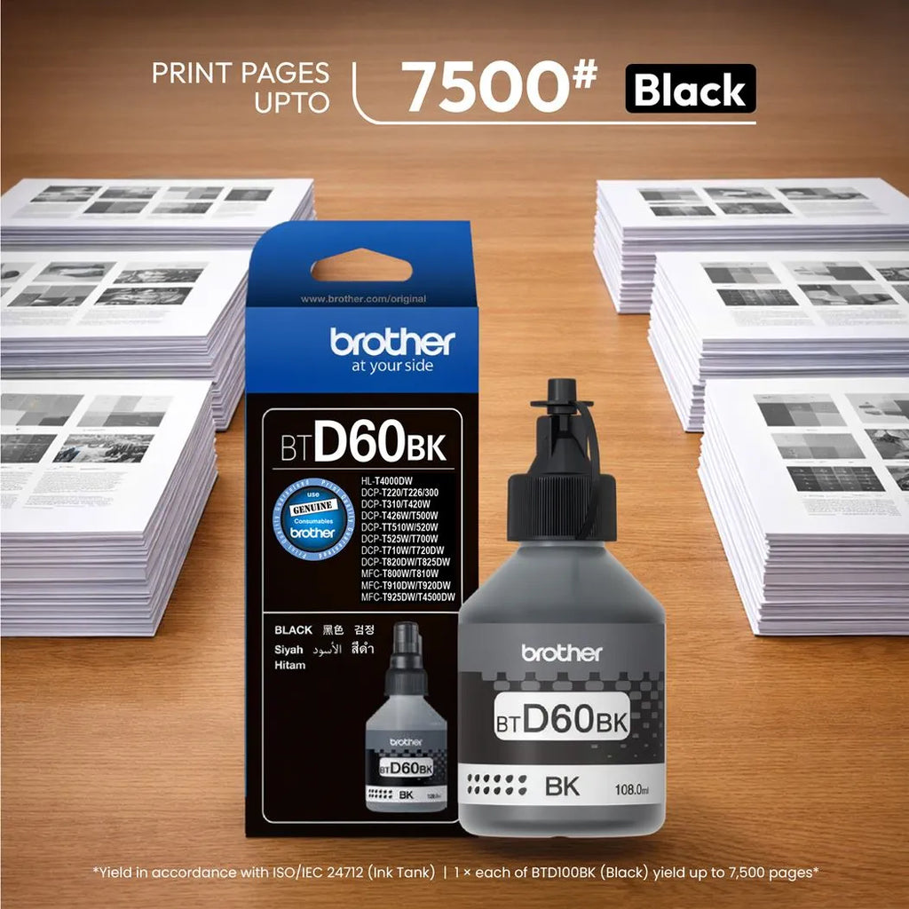 Brother BTD60BK Black Ink Bottle