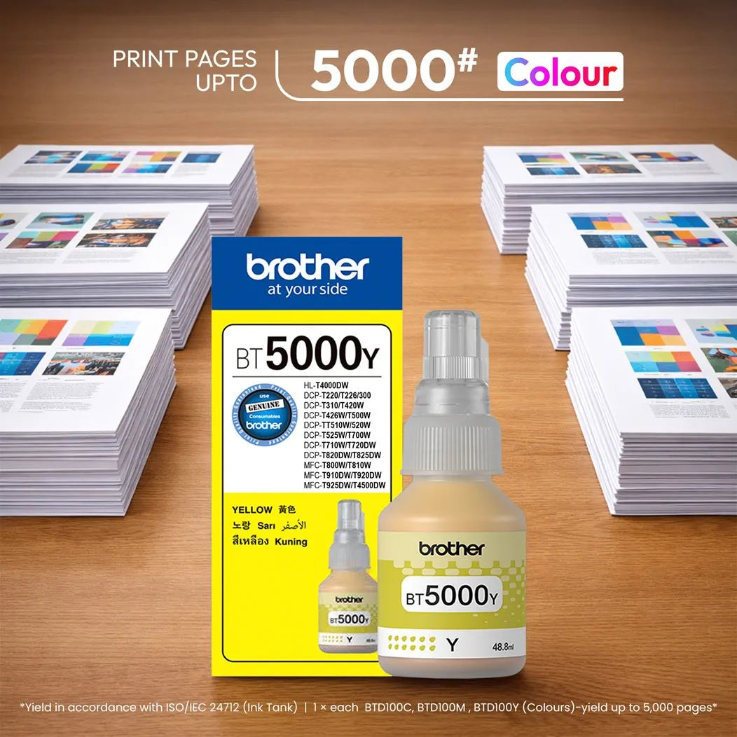 BT5000Y Genuine Yellow Ink Bottle