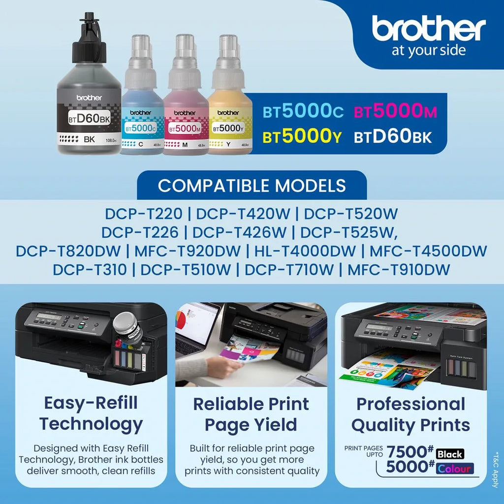 Brother BTD60BK Black Ink Bottle