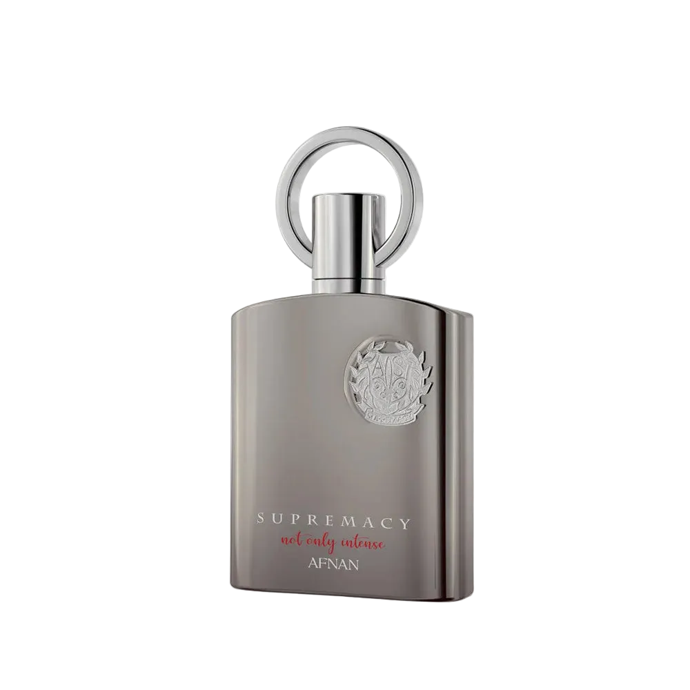 Perfume bottle labeled 'Supremacy' by Afnan on a white background