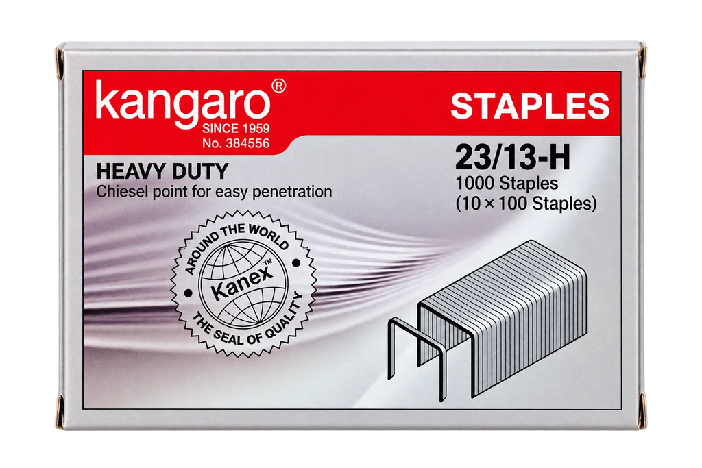 Kangaro 23/13-H Heavy Duty Staples – 1000 Staples | 13mm Staple Pins