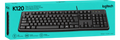 Logitech K120 Wired USB Keyboard – Full-Size Keyboard with Numeric Keypad