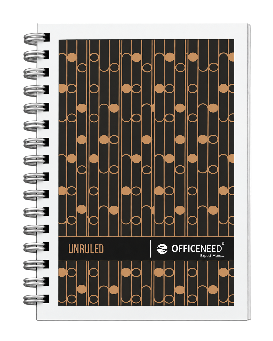 Officeneed Unruled Wiro Book Flexible - Geometric