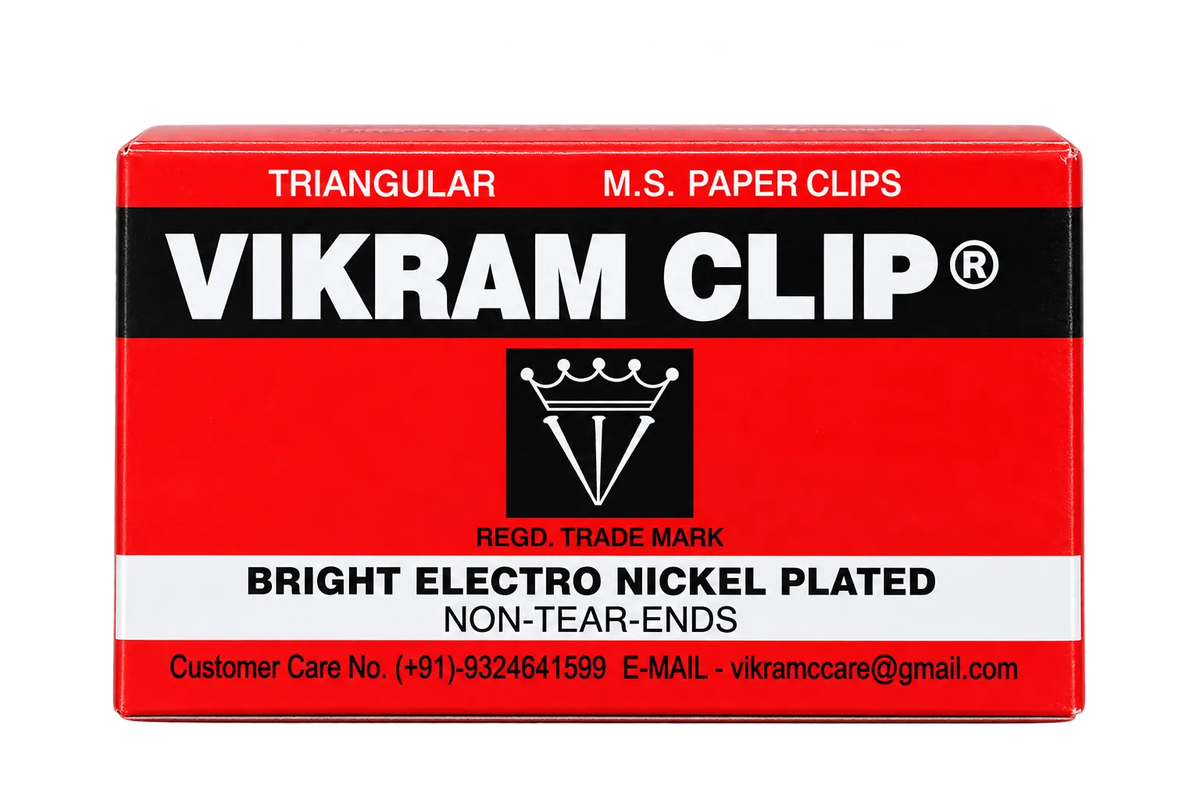 Vikram Clip 26MM – Triangular M.S. Paper Clips