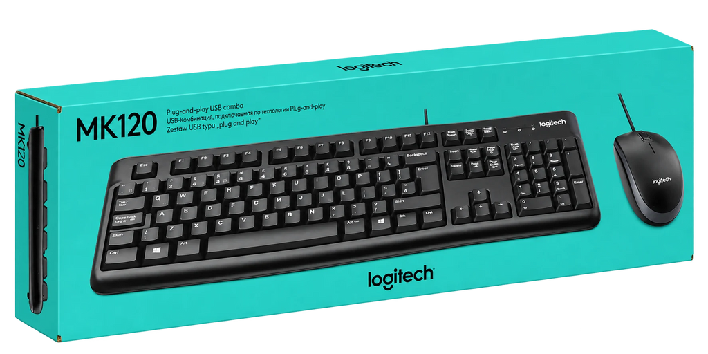 Logitech MK120 Wired Keyboard and Mouse Combo