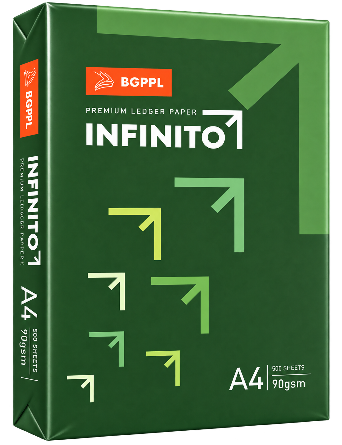 Infinitol Premium Ledger Paper, 90 GSM, 500 Sheets, A/4 Size, Green