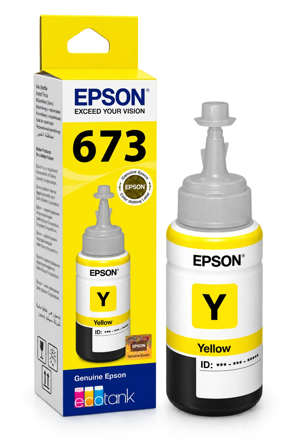 Epson Yellow 70 ml Ink Bottle T6734 - 673