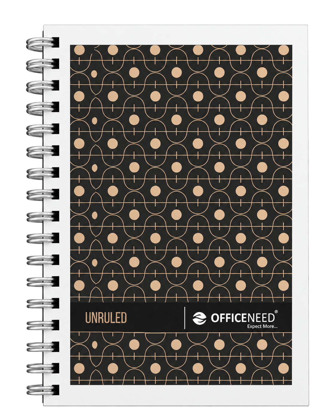 Officeneed Unruled Wiro Book Flexible - Geometric