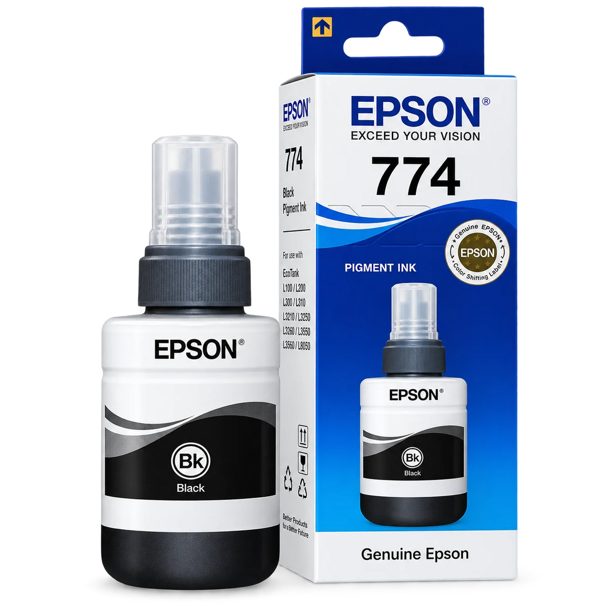 Black Mono Pigment 774 - 140 ml Ink Bottle T7741