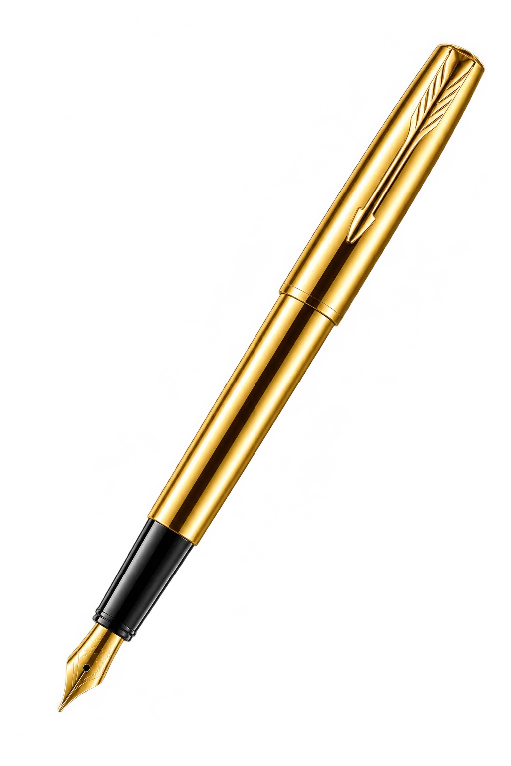 PARKER Frontier Gold Fountain Pen Fine Nib