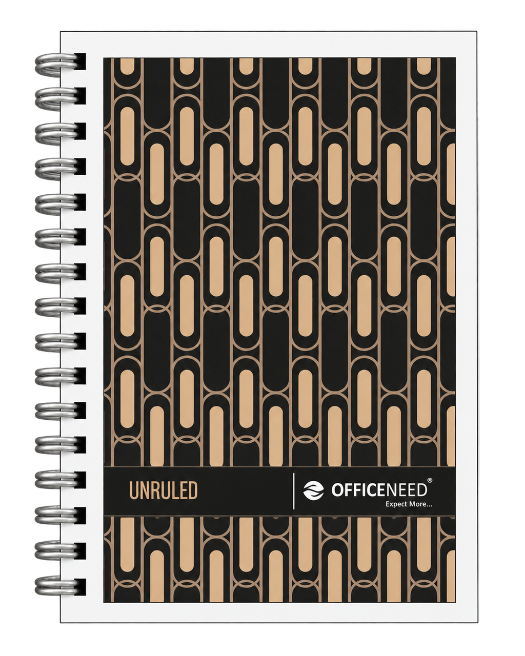 Officeneed Unruled Wiro Book Flexible - Geometric