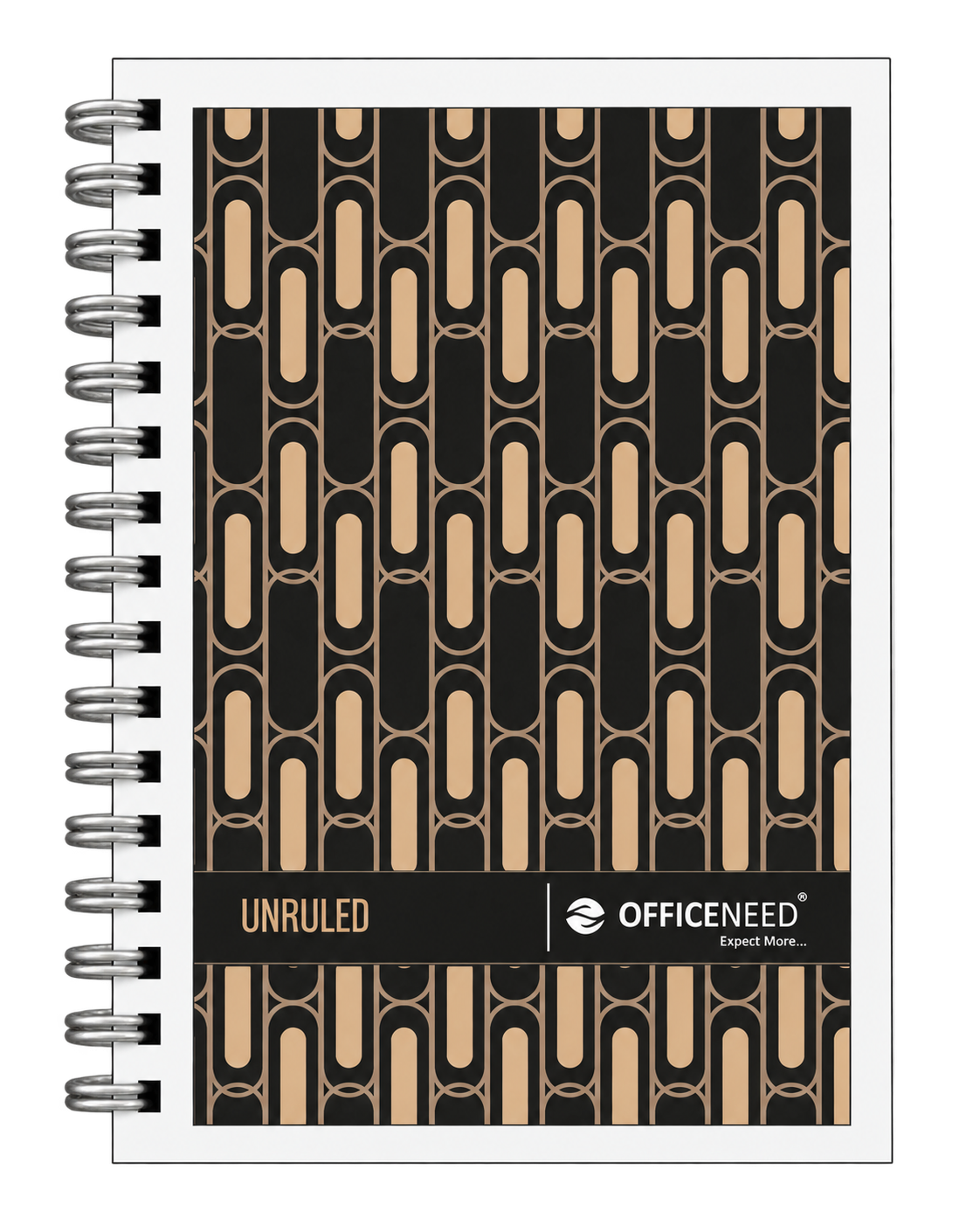 Officeneed Unruled Wiro Book Flexible - Geometric