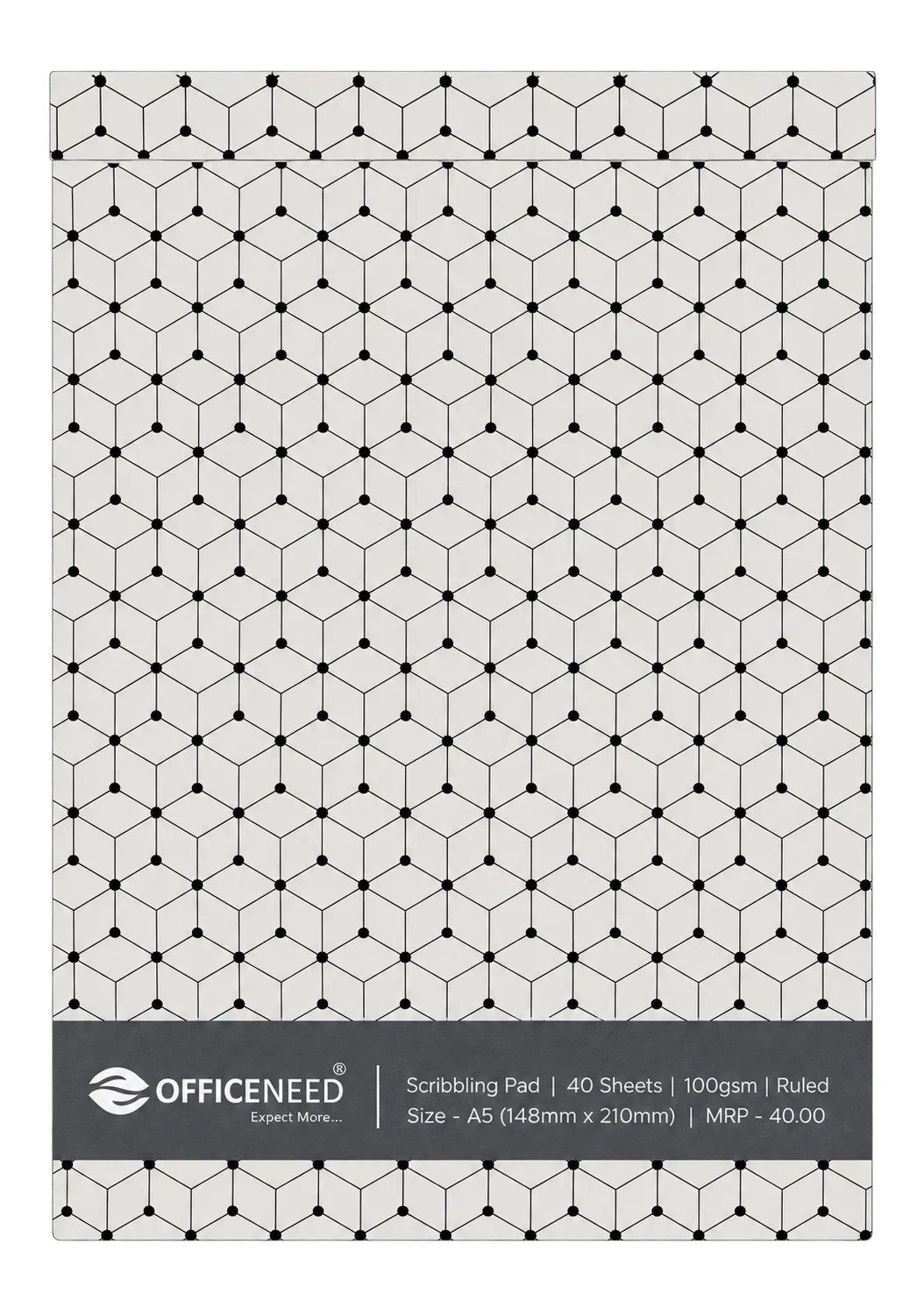 Officeneed Scribbling Pad – A5, Ruled, 40 Sheets