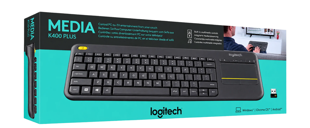Logitech K400 Plus Wireless Touch Keyboard