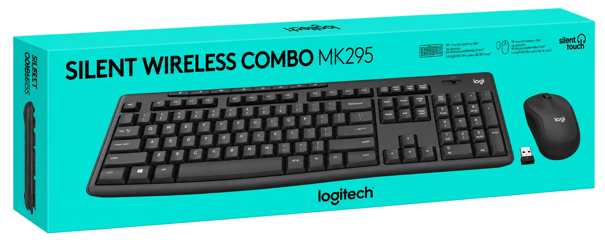 Logitech MK295 Silent Wireless Mouse & Keyboard Combo