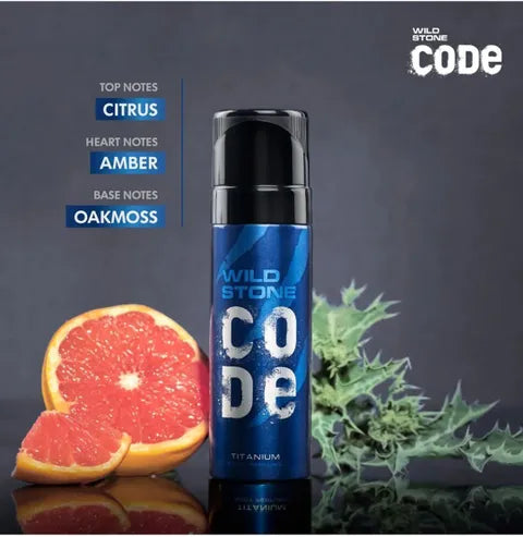 Wild Stone CODE Titanium Body Perfume – 150 ml